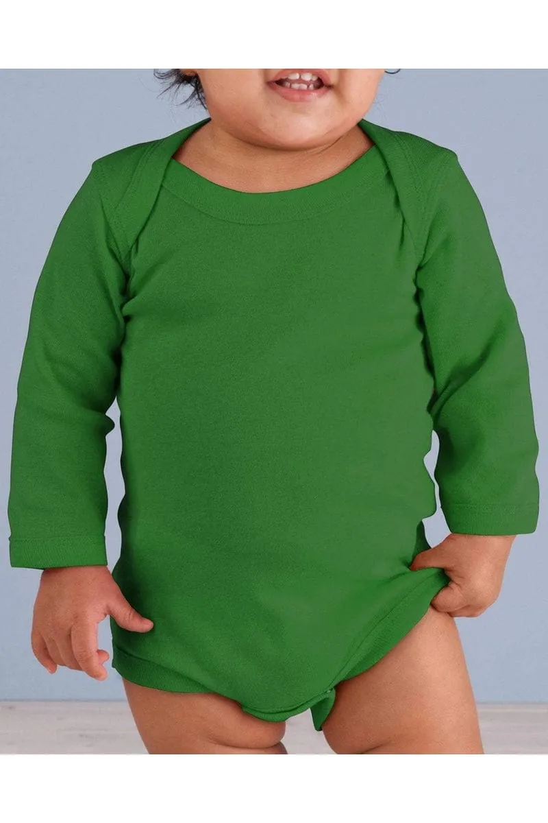 Rabbit Skins 4411: Infant Long-Sleeve Baby Rib Bodysuit