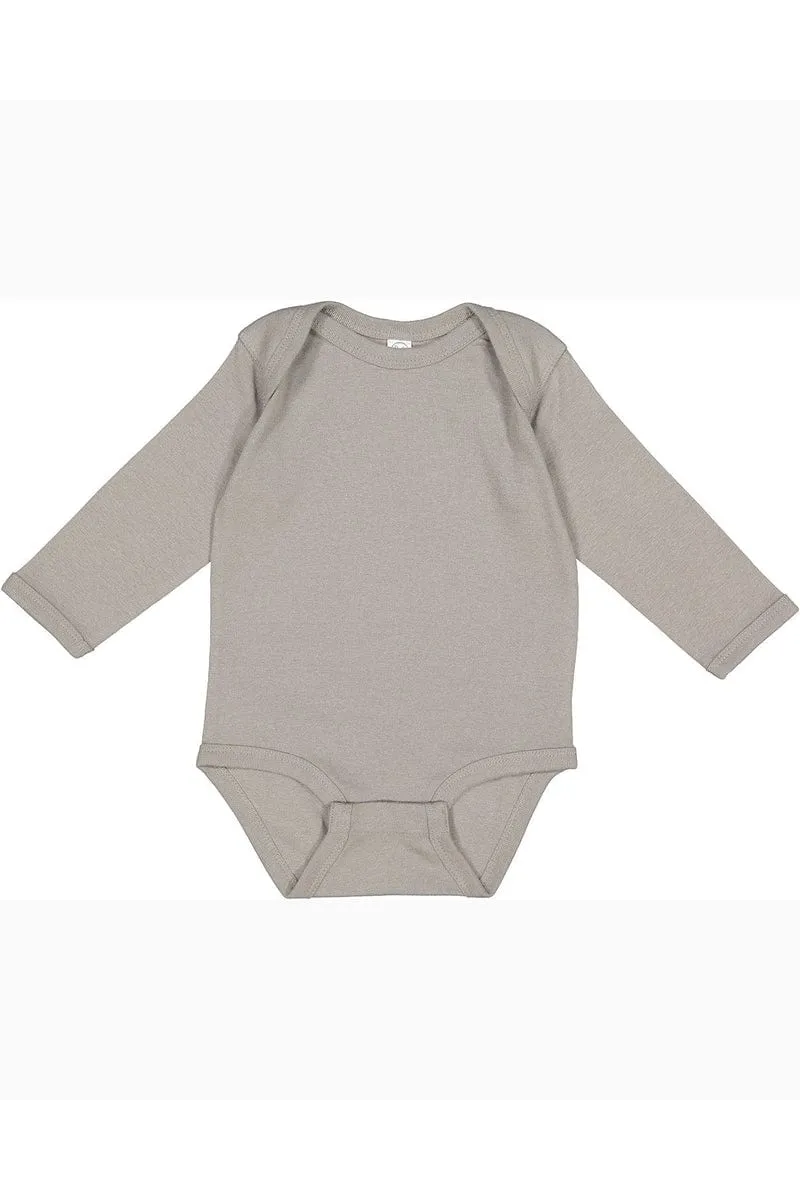 Rabbit Skins 4411: Infant Long-Sleeve Baby Rib Bodysuit