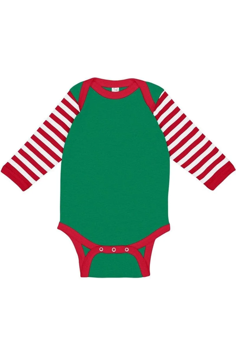 Rabbit Skins 4411: Infant Long-Sleeve Baby Rib Bodysuit