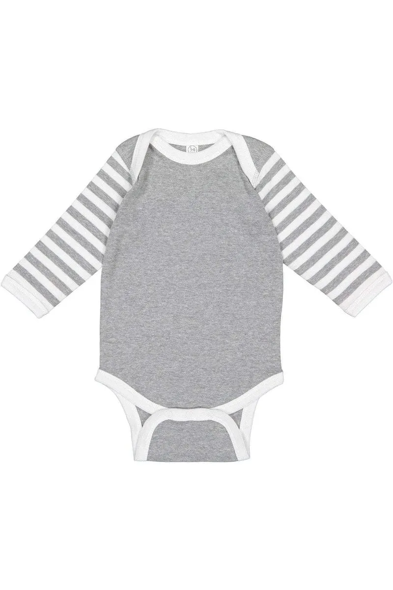 Rabbit Skins 4411: Infant Long-Sleeve Baby Rib Bodysuit