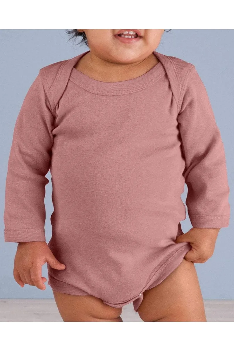 Rabbit Skins 4411: Infant Long-Sleeve Baby Rib Bodysuit