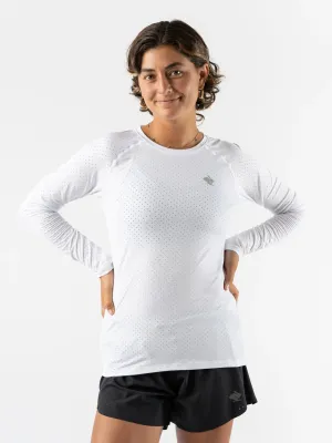 rabbit Women's EZ Tee Perf ICE LS in White