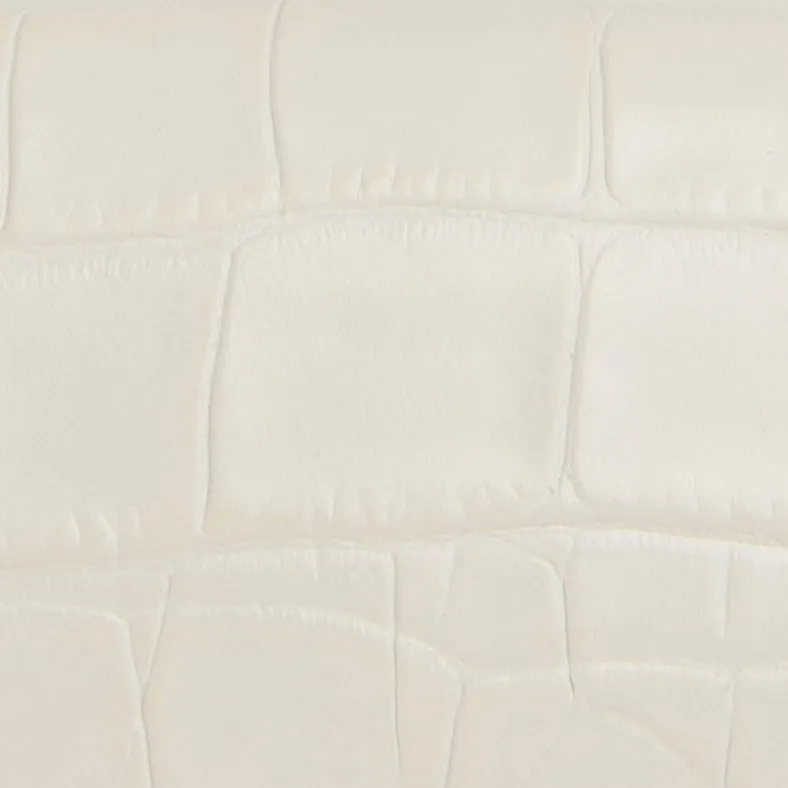 Rachel Cream Croco Embossed Leather