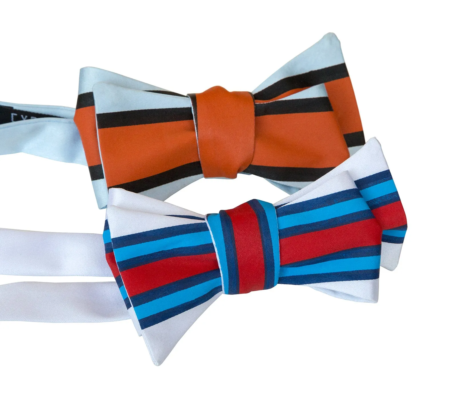 Racing Stripes Bow Tie: Shaken & Stirred Print Tie