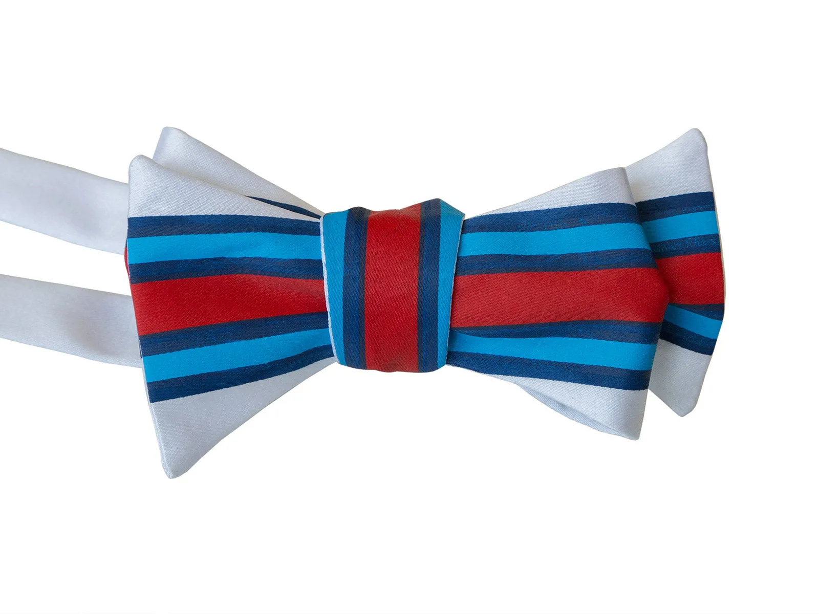 Racing Stripes Bow Tie: Shaken & Stirred Print Tie