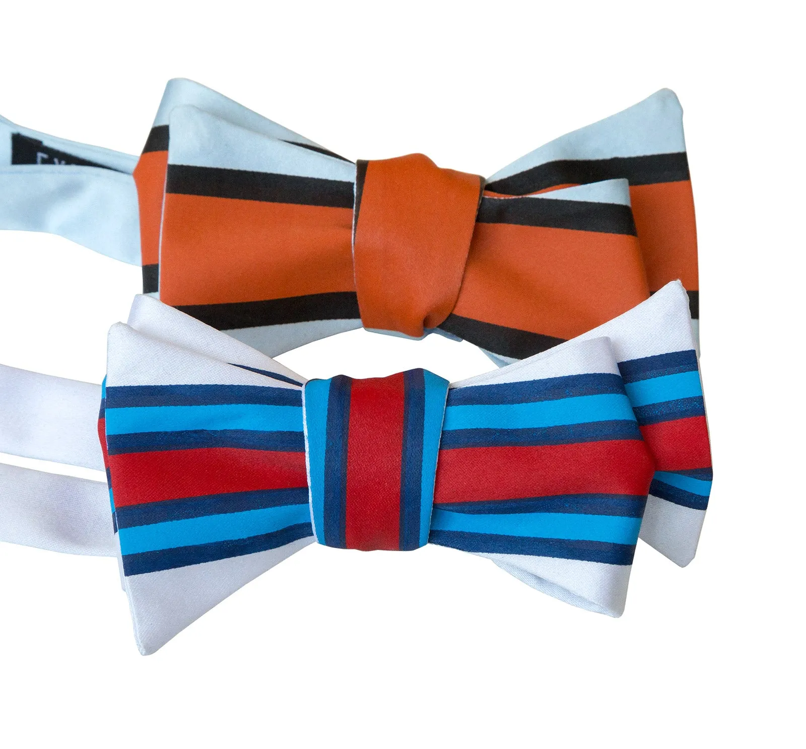 Racing Stripes Bow Tie: Shaken & Stirred Print Tie