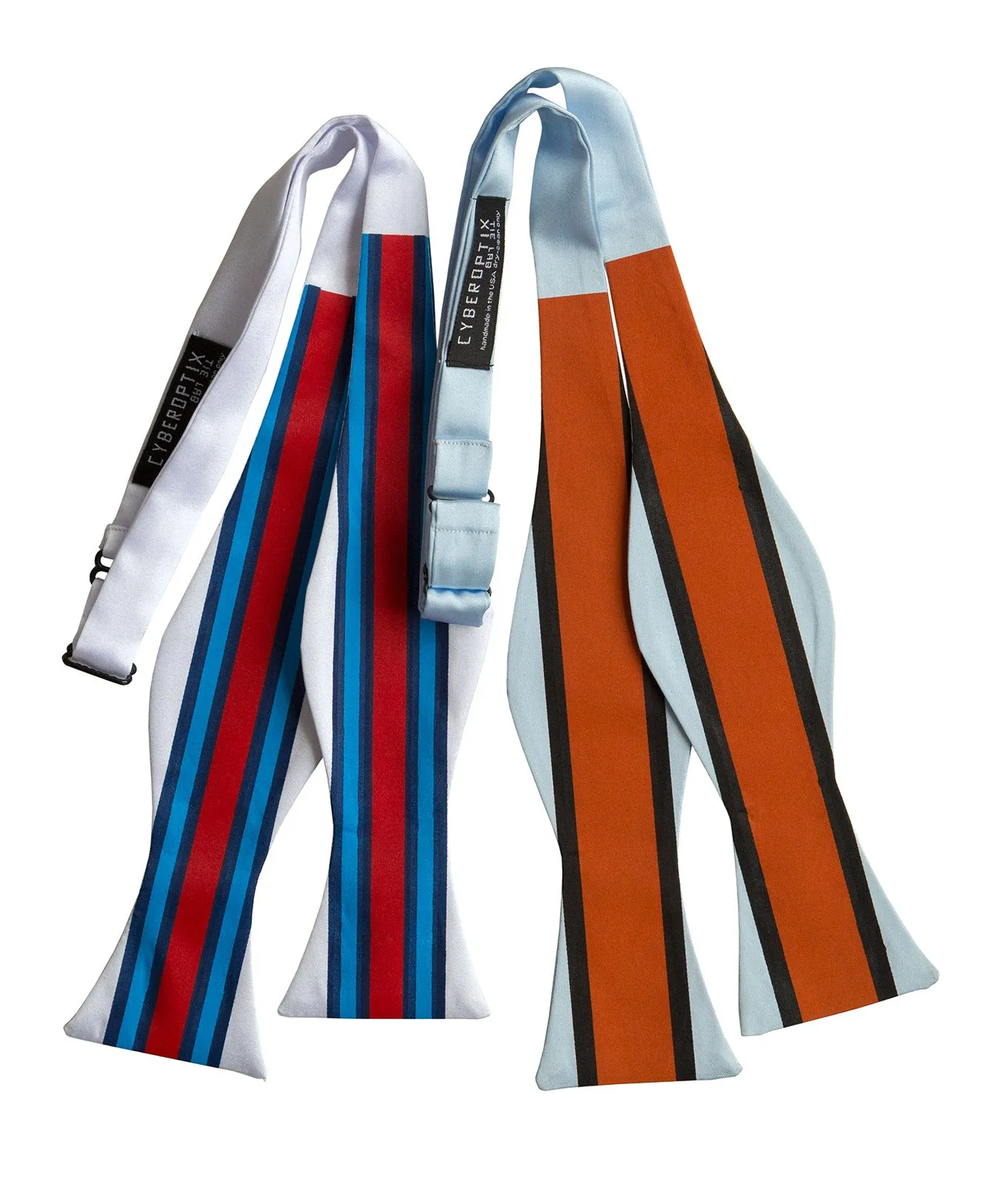 Racing Stripes Bow Tie: Shaken & Stirred Print Tie