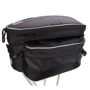 Rack Top Bag, Expanding, Black