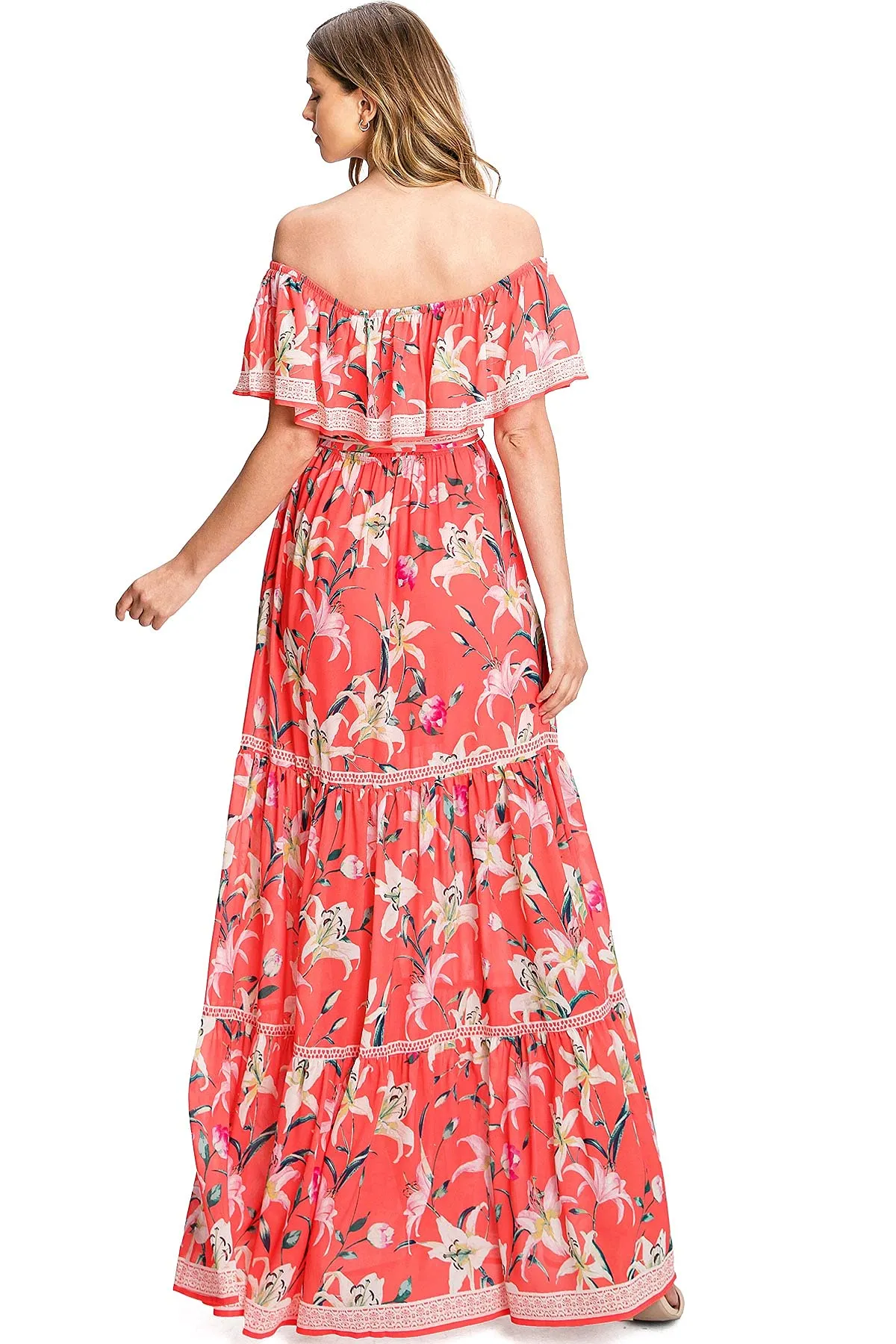 Radiant Lily Maxi Dress