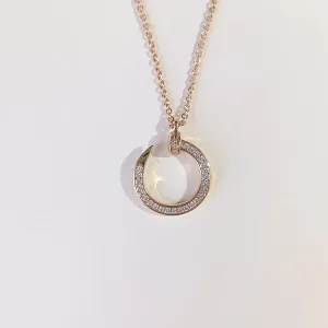 Radiant Nail Necklace in 14k Gold Over Sterling Silver