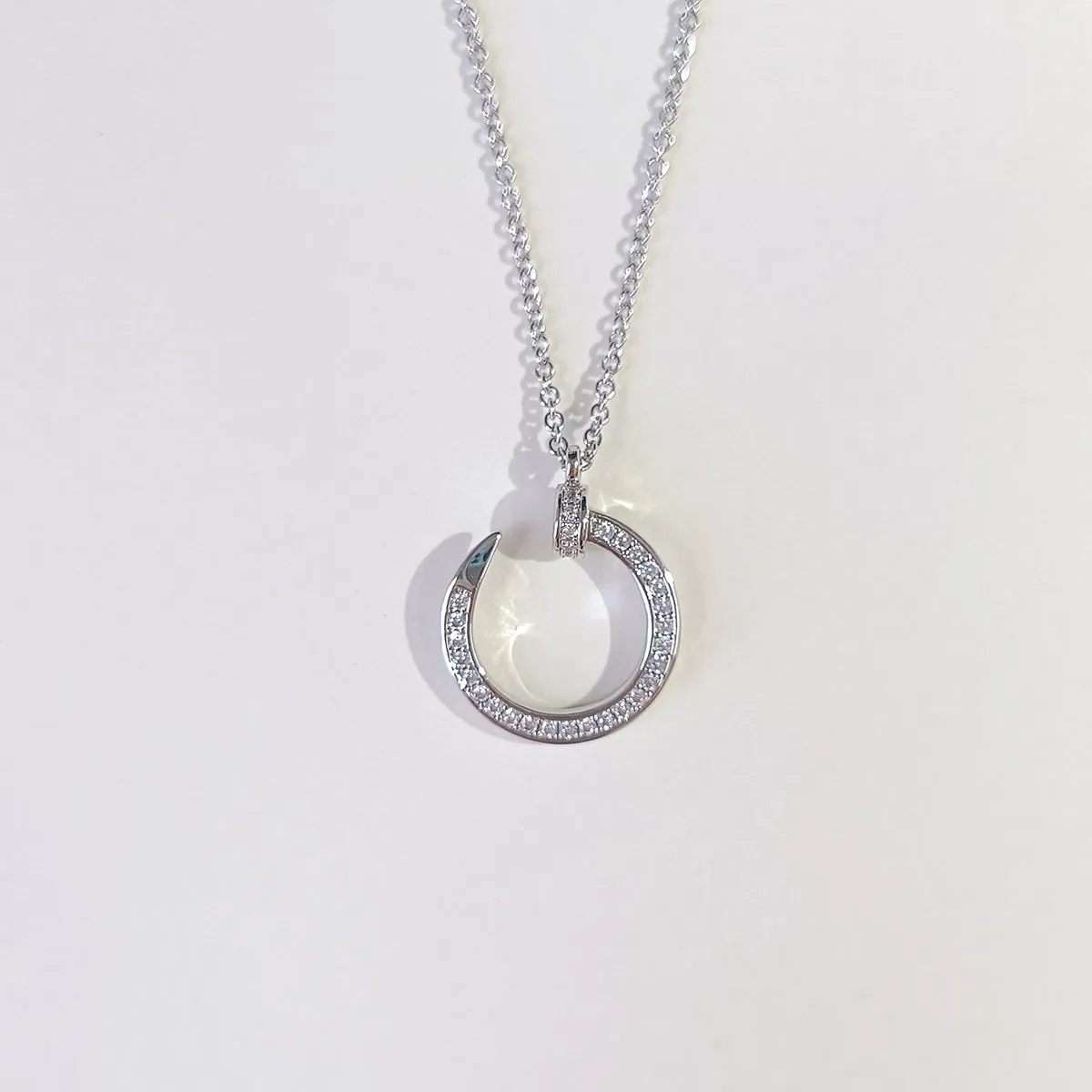 Radiant Nail Necklace in 925 Sterling Silver