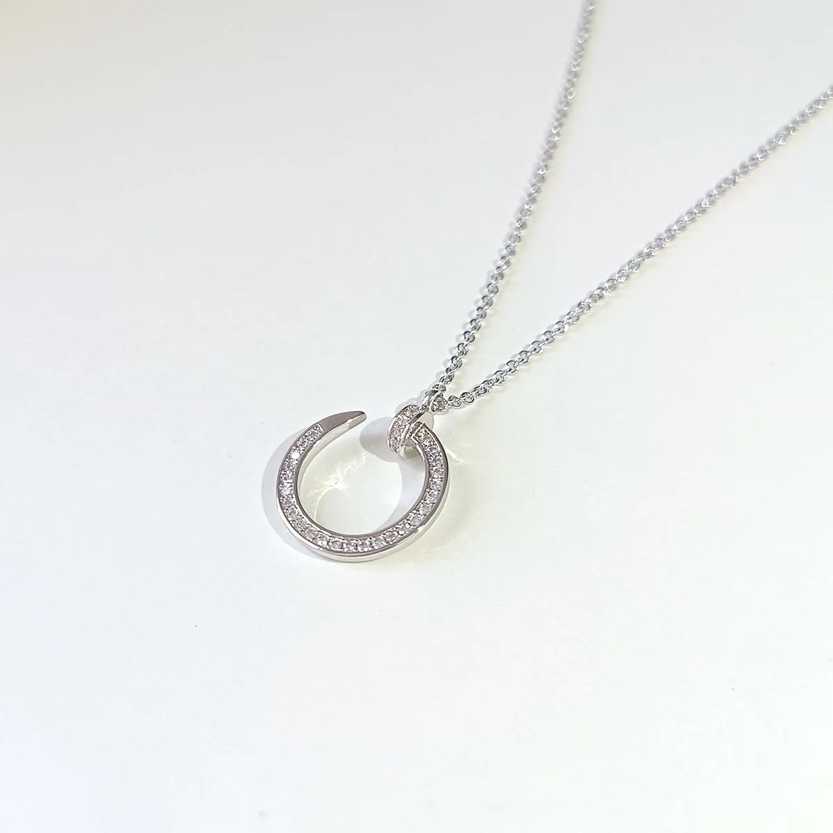 Radiant Nail Necklace in 925 Sterling Silver