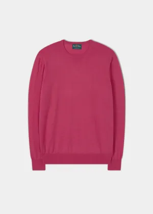 Radstone Men's Merino Wool Jumper in Blush Pink - Regular Fit