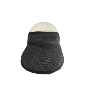 Raffia Visor Black