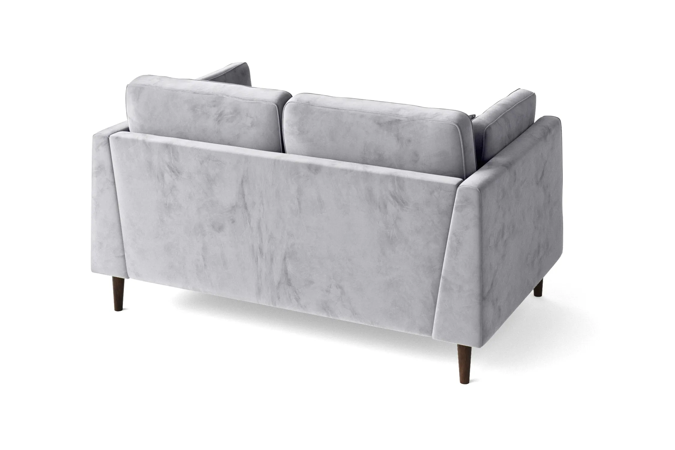 Ragusa 2 Seater Sofa Silver Velvet