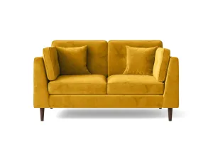 Ragusa 2 Seater Sofa Yellow Velvet