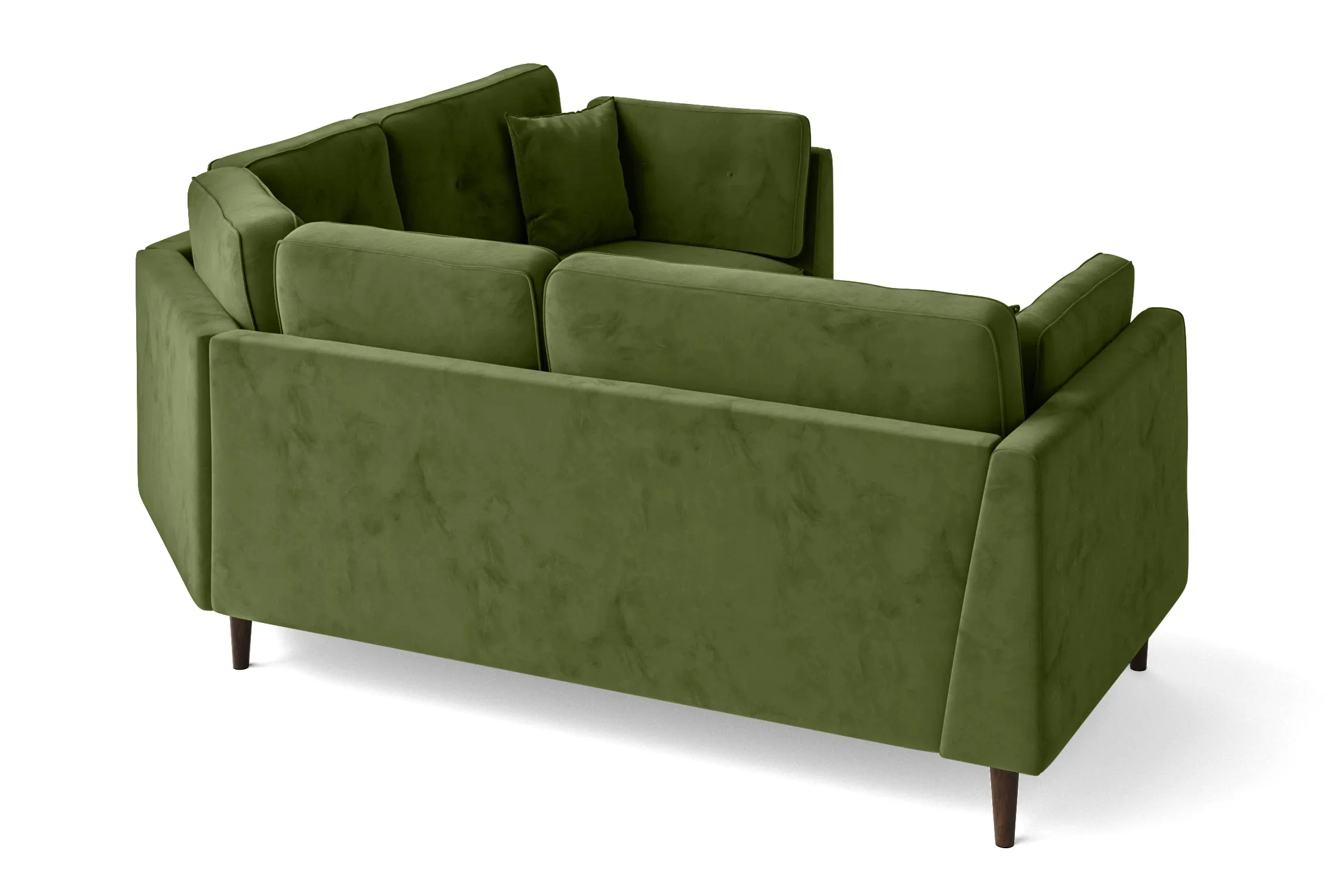 Ragusa 3 Seater Corner Sofa Lime Velvet