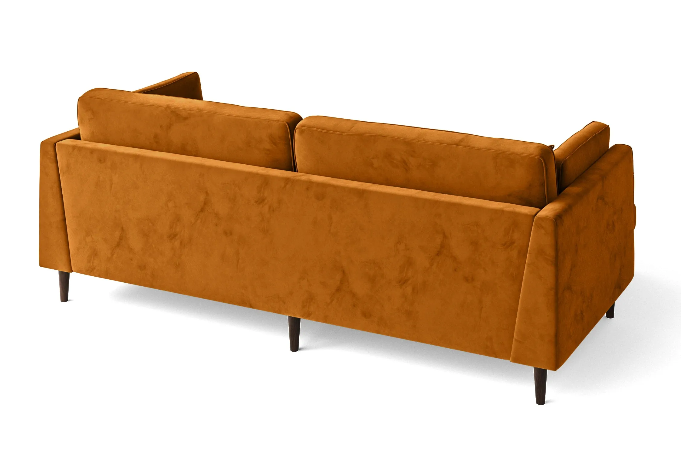 Ragusa 3 Seater Left Hand Facing Chaise Lounge Corner Sofa Gold Velvet