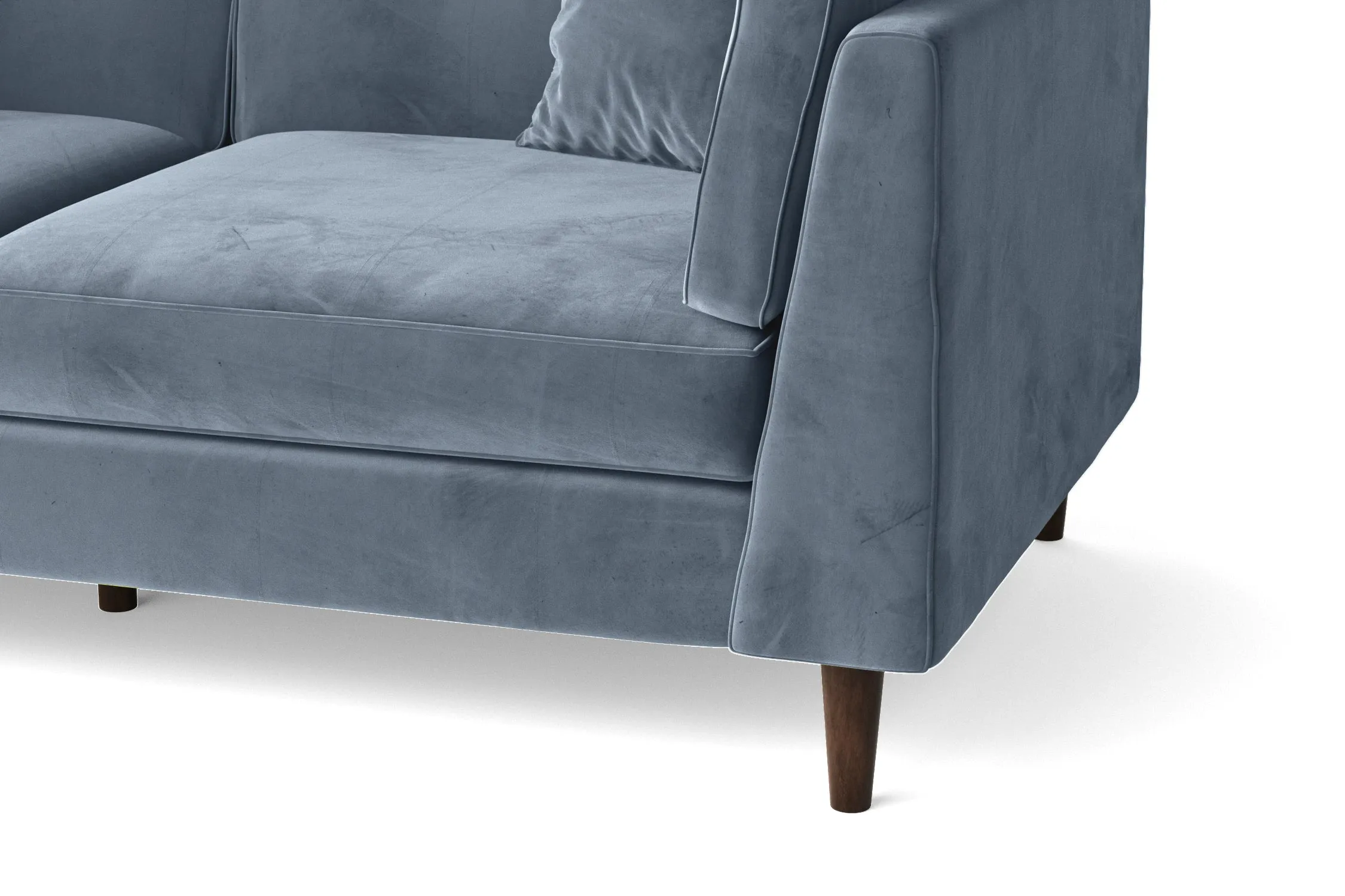 Ragusa 3 Seater Sofa Baby Blue Velvet