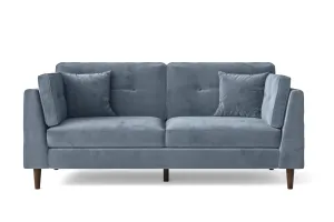 Ragusa 3 Seater Sofa Baby Blue Velvet