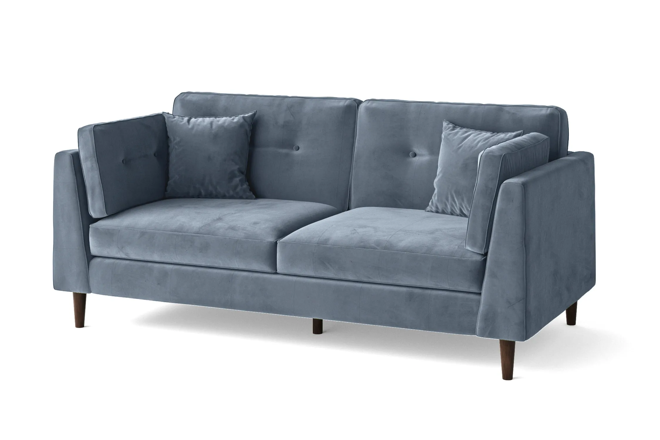 Ragusa 3 Seater Sofa Baby Blue Velvet