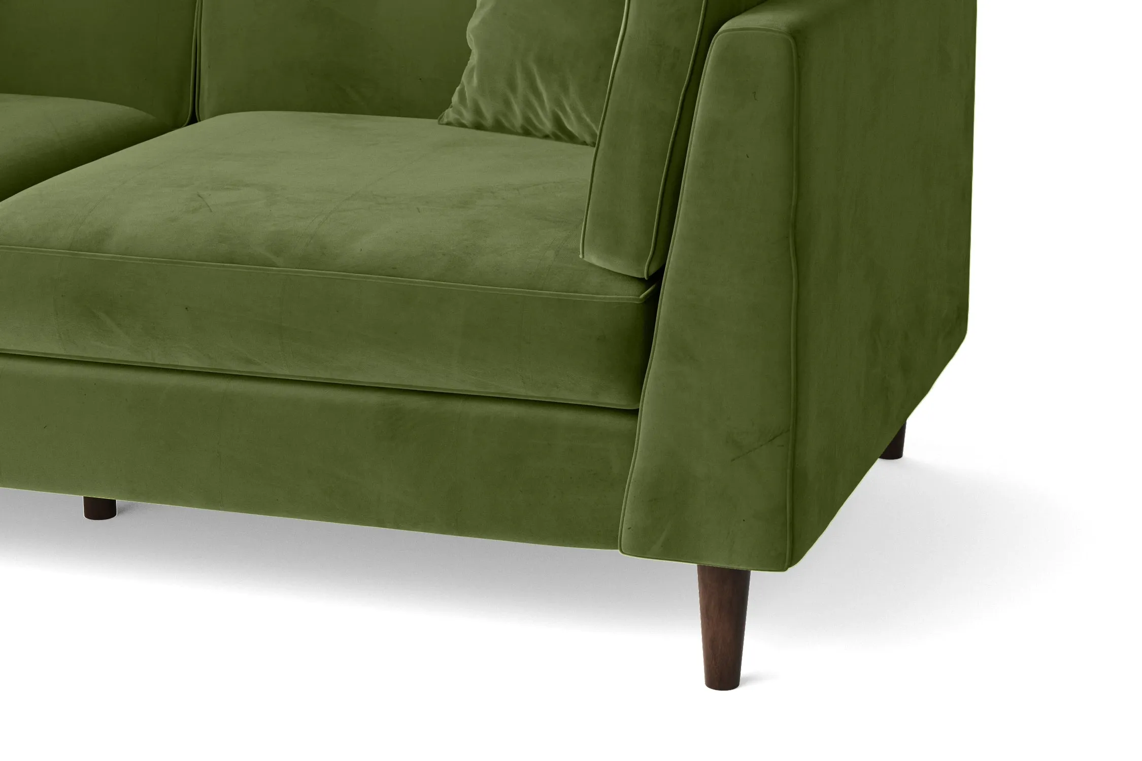 Ragusa 3 Seater Sofa Lime Velvet