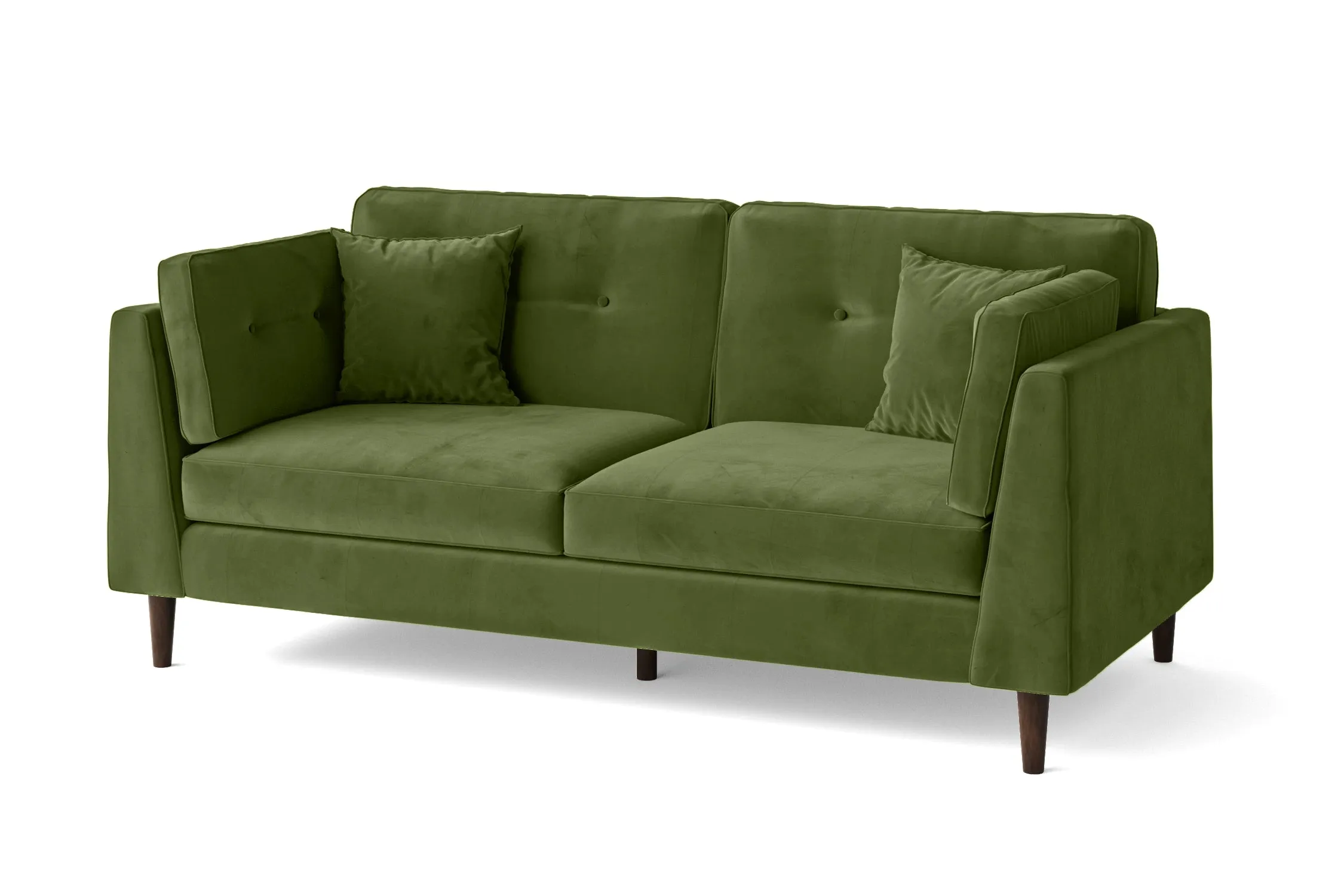 Ragusa 3 Seater Sofa Lime Velvet