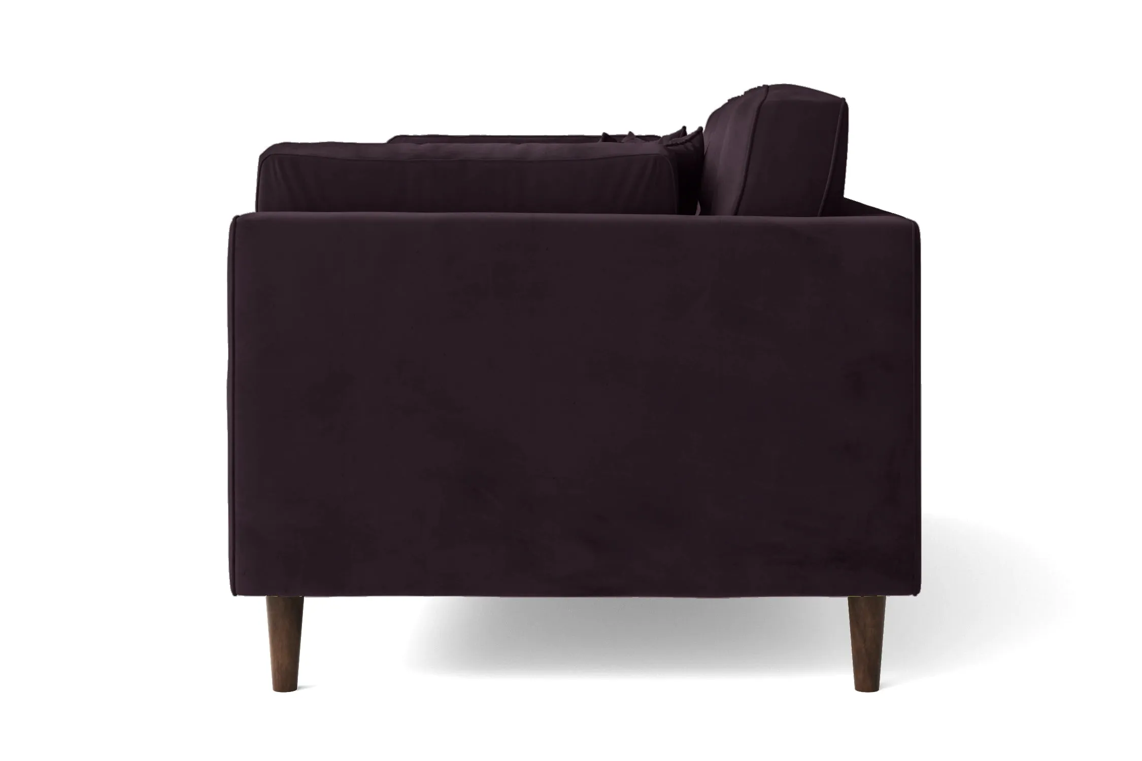 Ragusa 3 Seater Sofa Purple Velvet