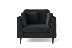 Ragusa Armchair Dark Grey Velvet