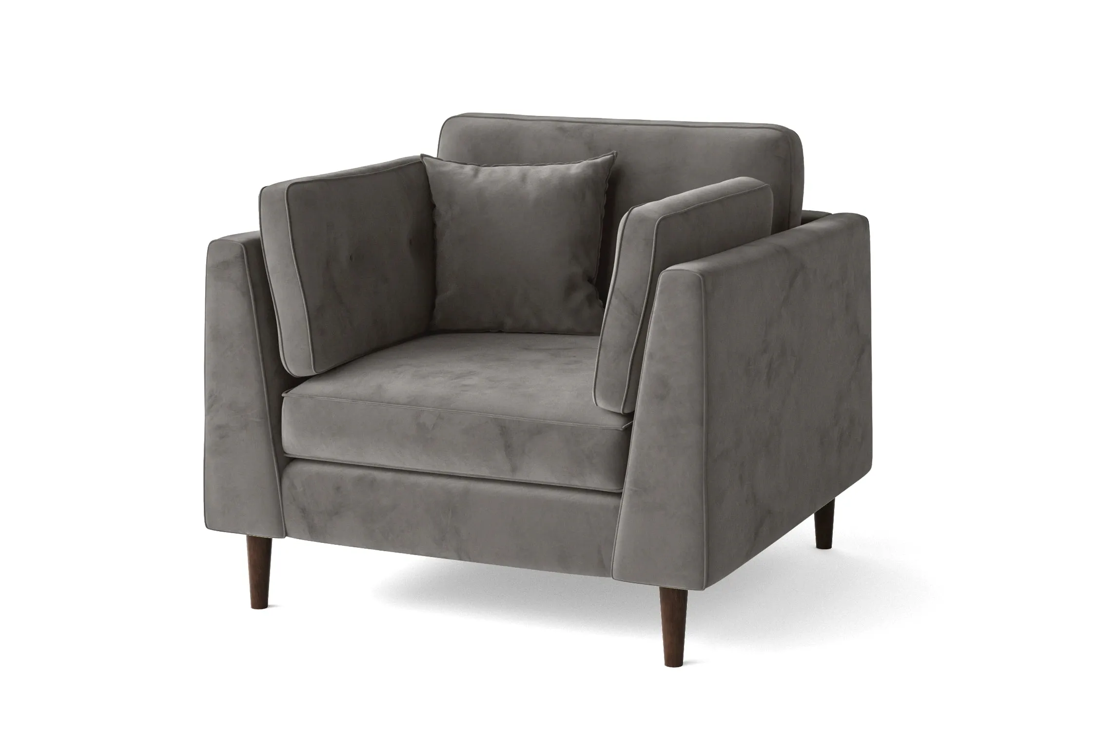 Ragusa Armchair Grey Velvet