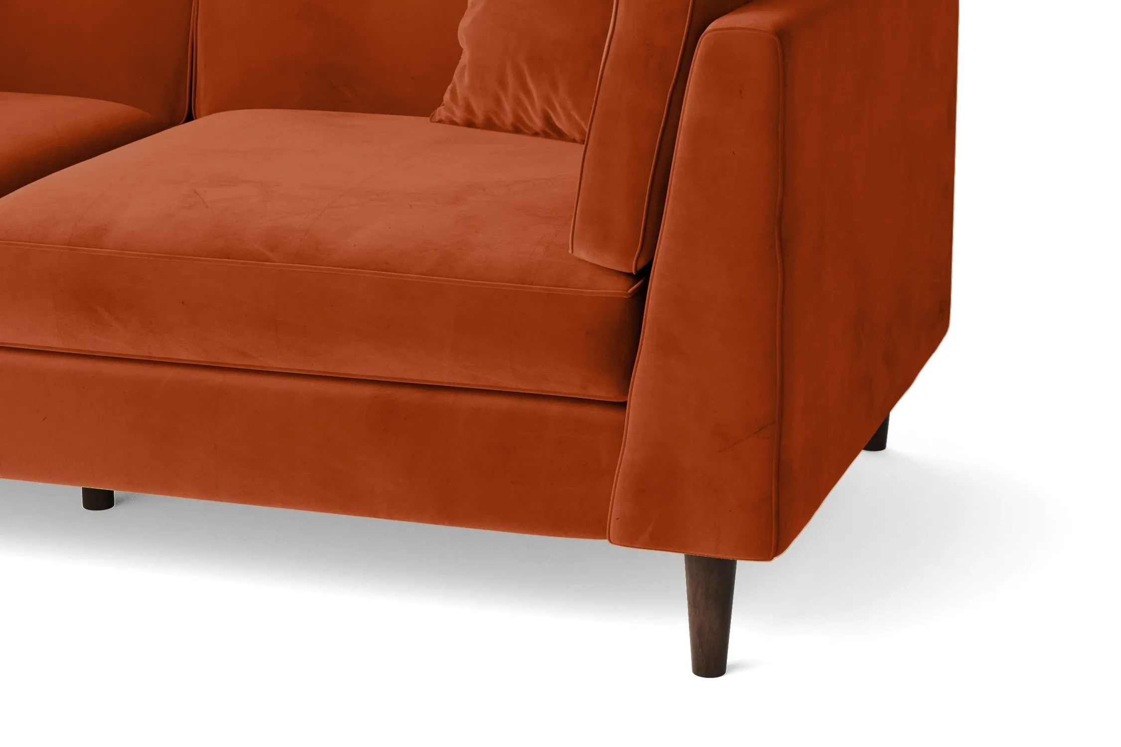 Ragusa Armchair Orange Velvet