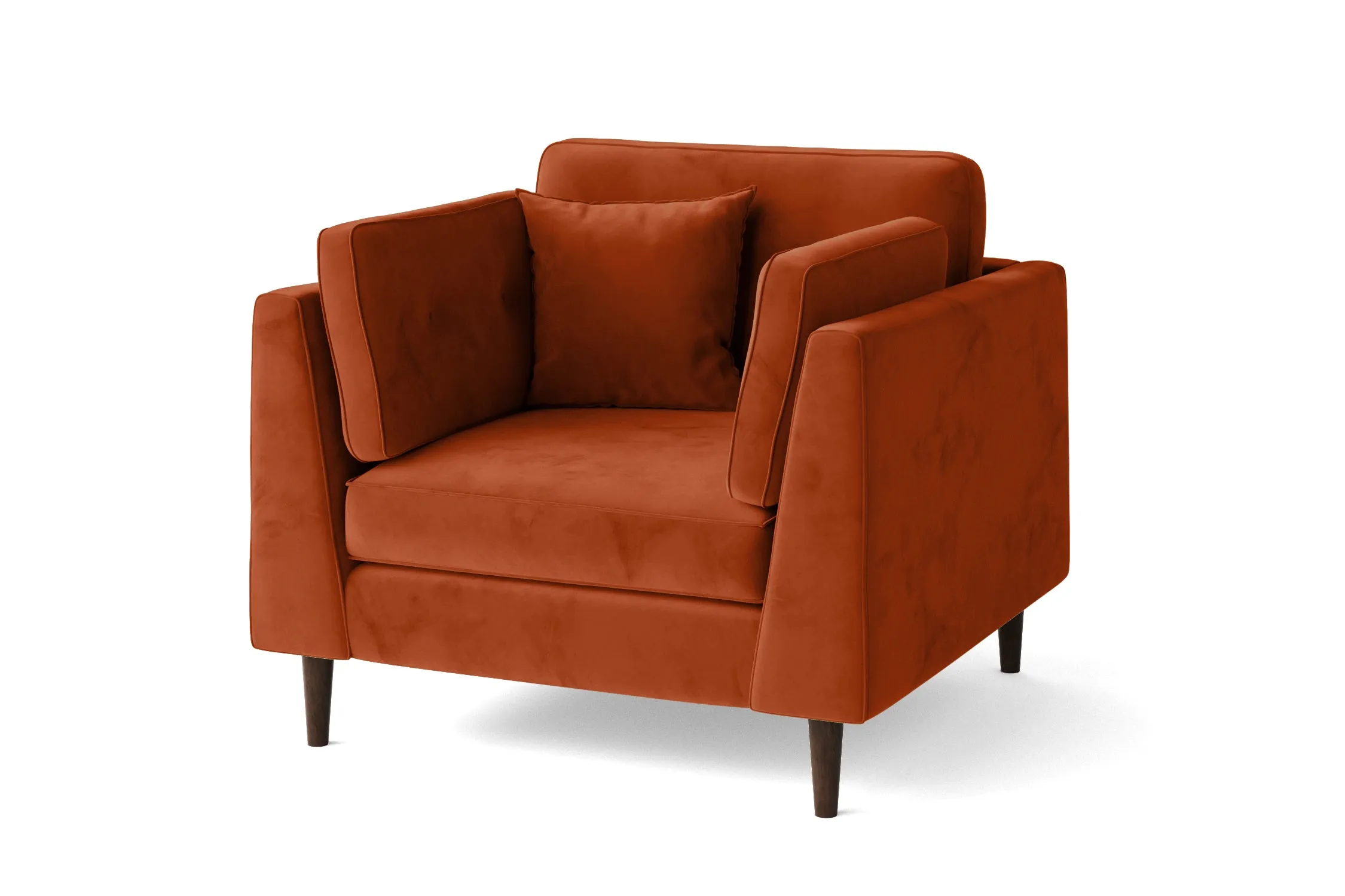 Ragusa Armchair Orange Velvet