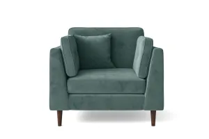 Ragusa Armchair Teal Velvet