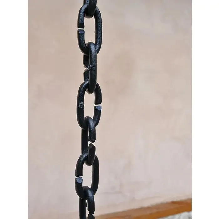 Rain Chain Cast Links- Black Powder Coated