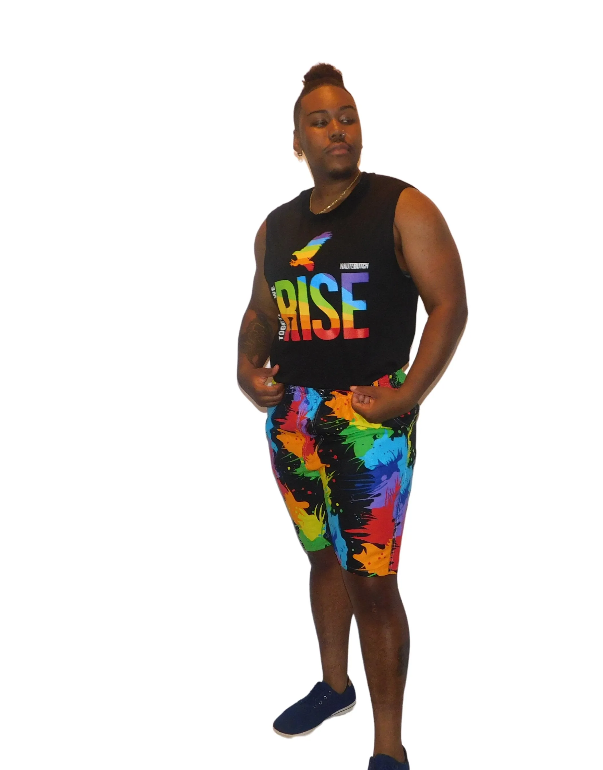 Rainbow Art Deco Boardshorts