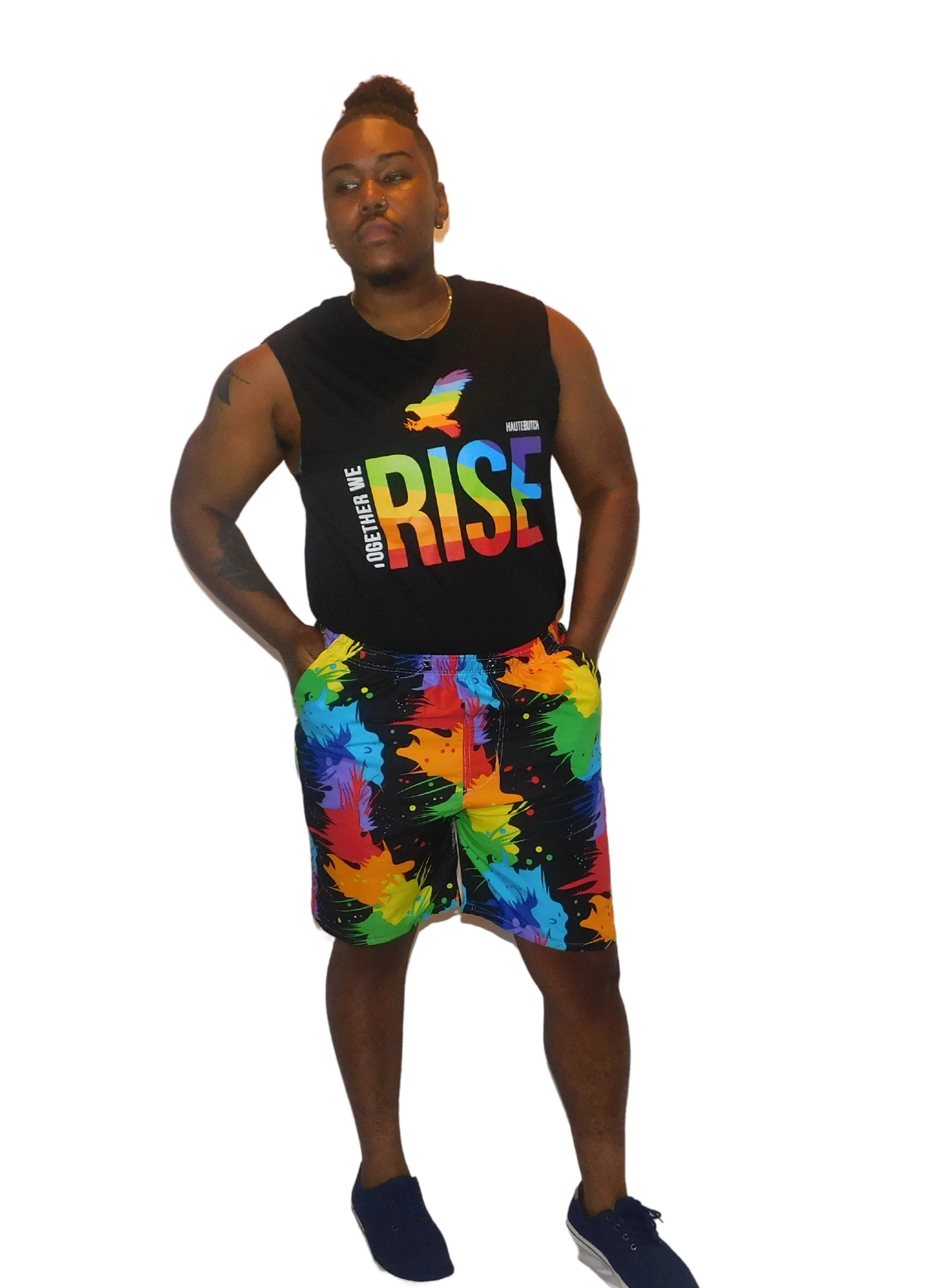 Rainbow Art Deco Boardshorts