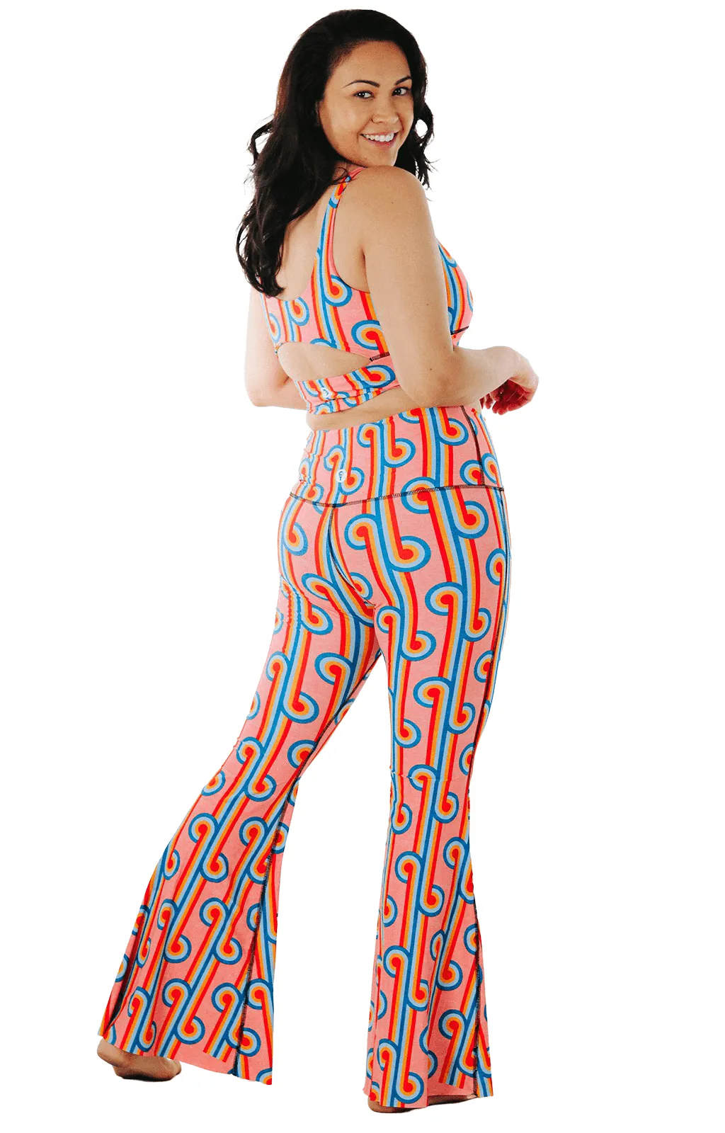 Rainbow Chaser Printed Bell Bottoms