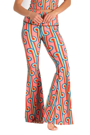 Rainbow Chaser Printed Bell Bottoms