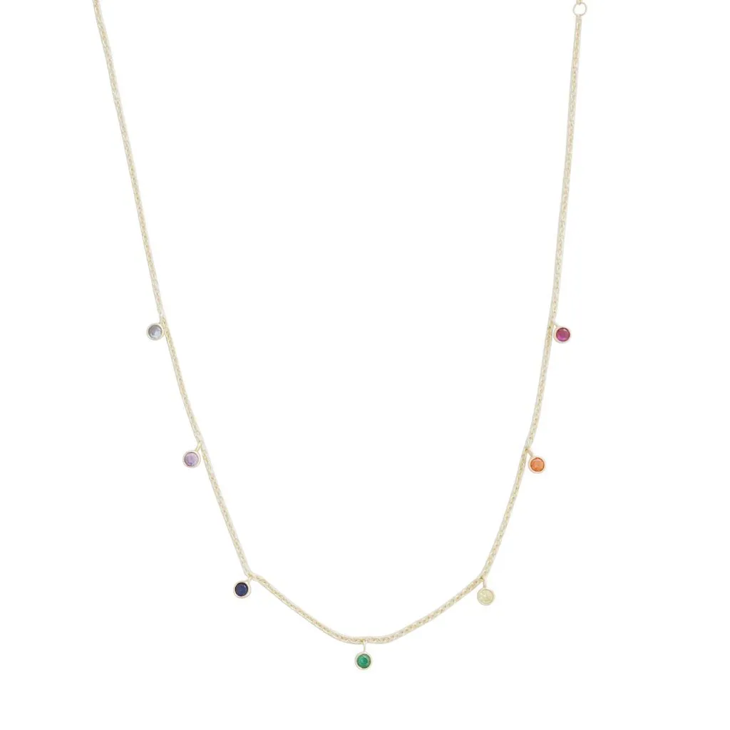 Rainbow Crystal Stardust Necklace