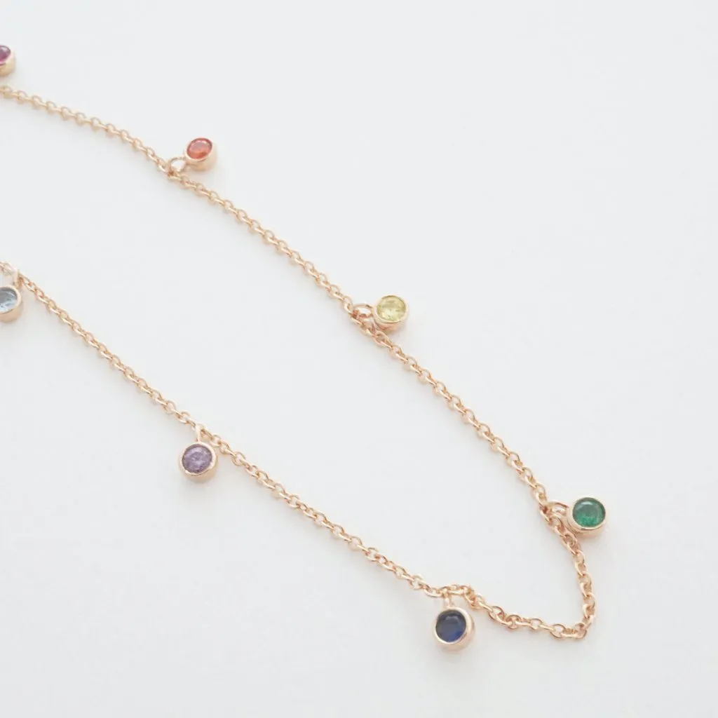 Rainbow Crystal Stardust Necklace