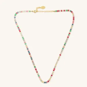 Rainbow Gem Necklace