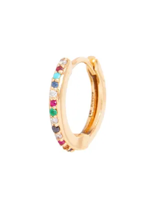 Rainbow Gems Hinge Hoop