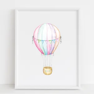 Rainbow Hot Air Balloon