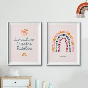 Rainbow Nursery Prints Set Of 2