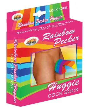 Rainbow Pecker Huggie Sock