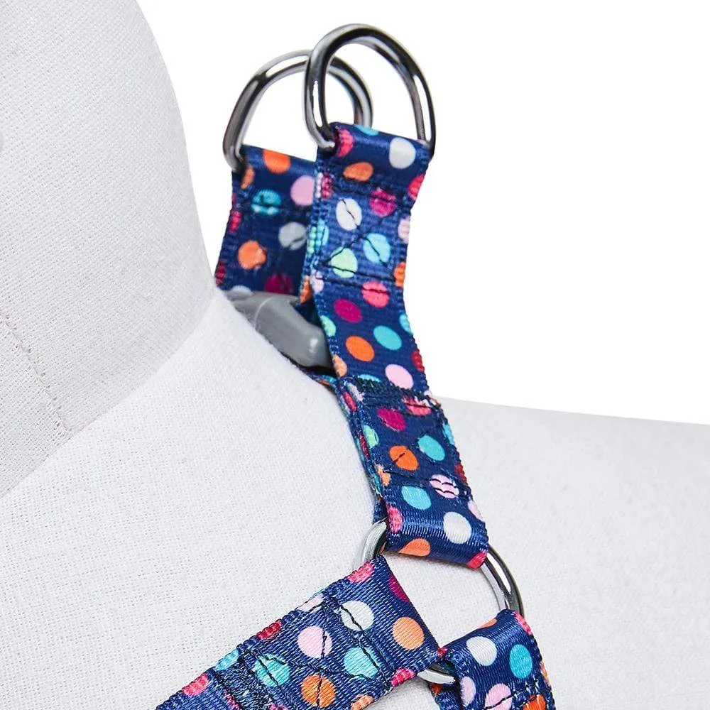 Rainbow Polka Dots Dog Harness