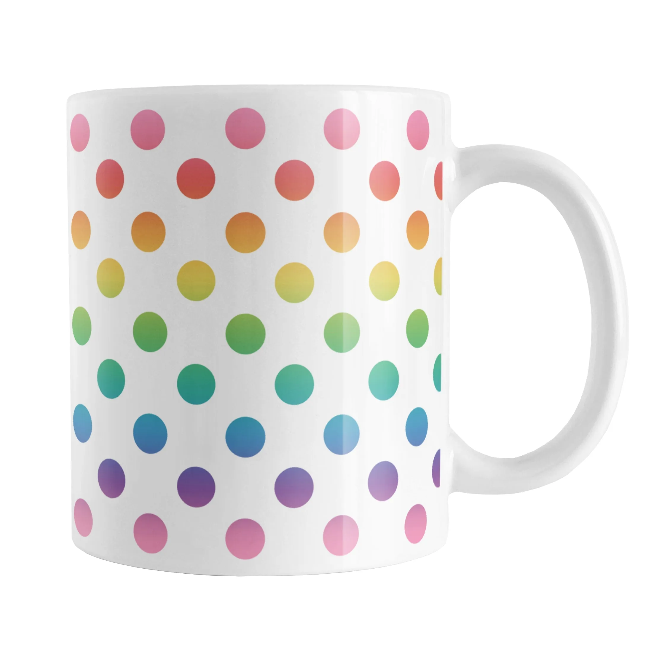 Rainbow Polka Dots Mug