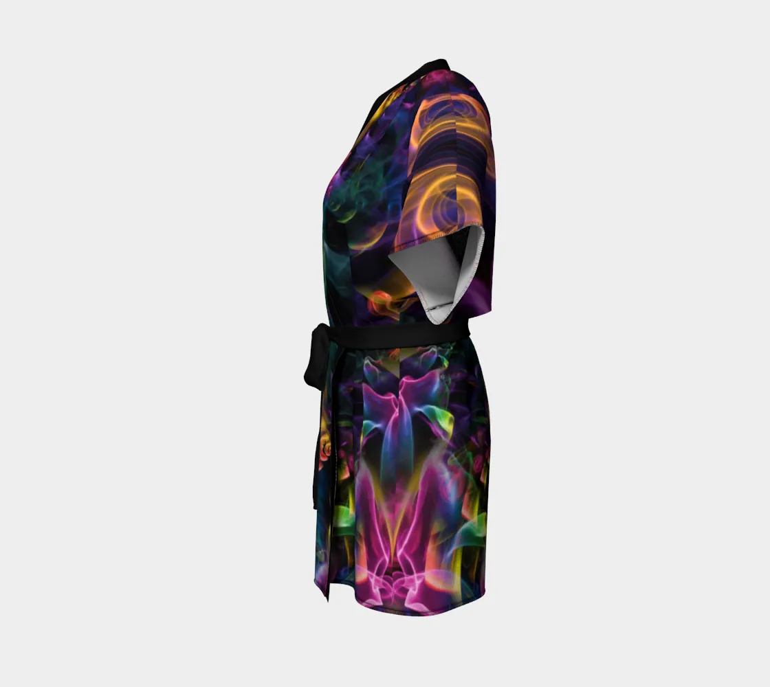 RAINBOW SMOKE KIMONO ROBE