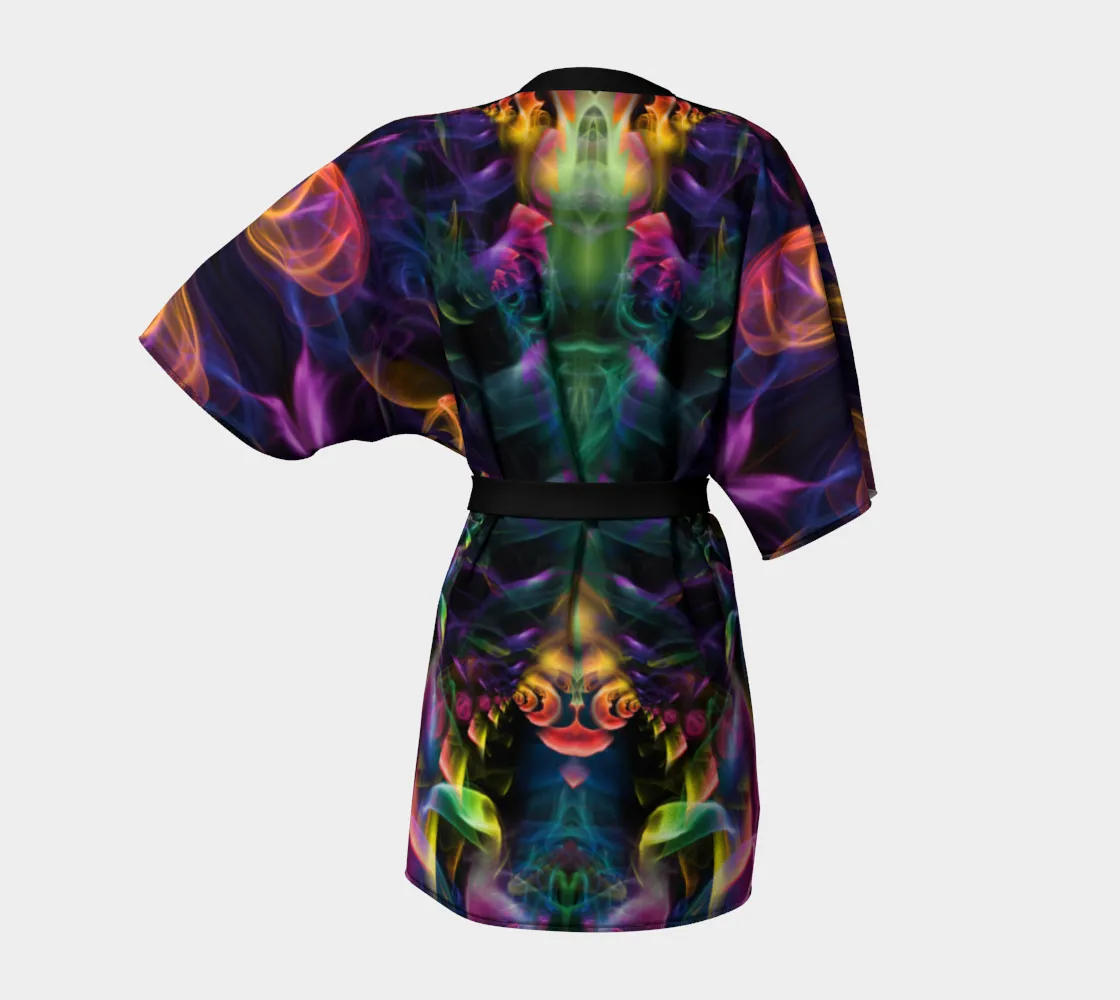 RAINBOW SMOKE KIMONO ROBE