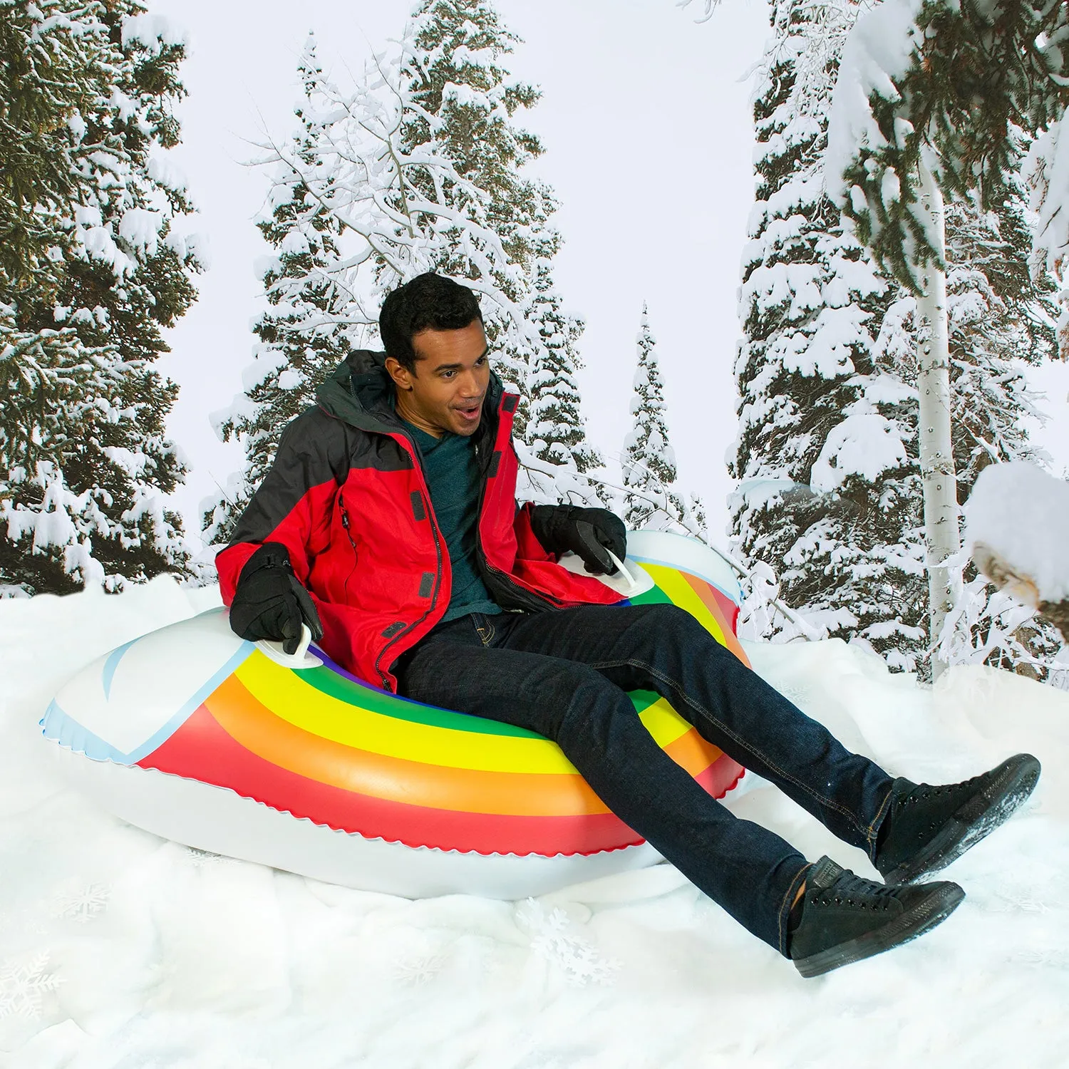 Rainbow Snow Tube